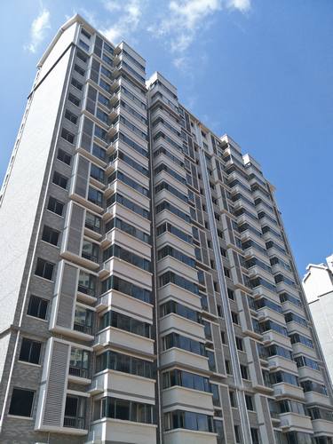 銅煤一號(hào)住宅小區(qū)牡丹園1#、2#、3#樓順利交工