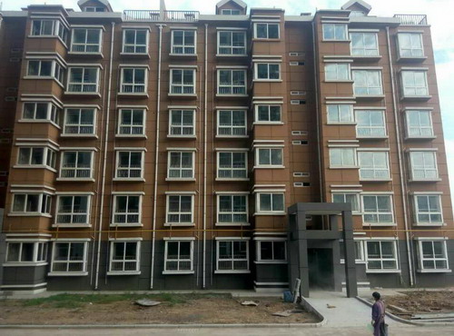 銅川分公司第一項目部全力以赴確保梅樂園19#、20#樓順利交工