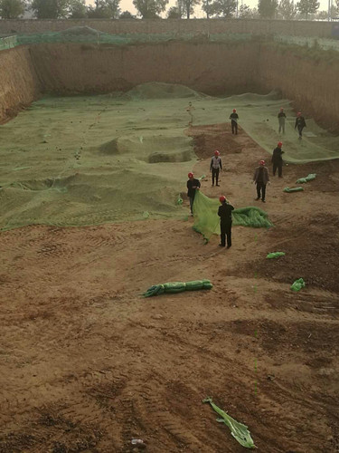 天工公司銅川新區(qū)項目部清源小區(qū)工地保衛(wèi)藍(lán)天見行動