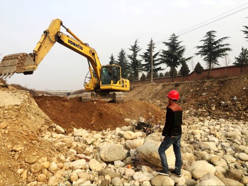 澄合分公司草堂寺健康養(yǎng)老示范項(xiàng)目紫溝河防洪工程正式破土動(dòng)工