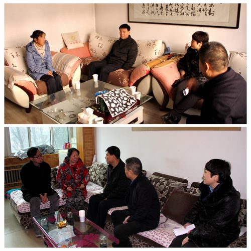 建設(shè)集團(tuán)聯(lián)合黨委副書記、紀(jì)委書記、工會主席侯本英為銅煤公司困難職工送來冬日溫暖