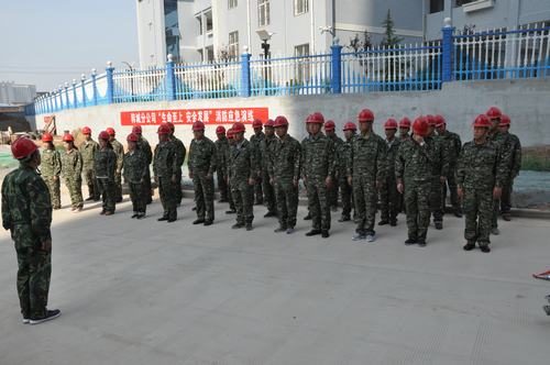 陜煤建設(shè)韓城分公司組織開展“生命至上 安全發(fā)展”消防應(yīng)急演練活動