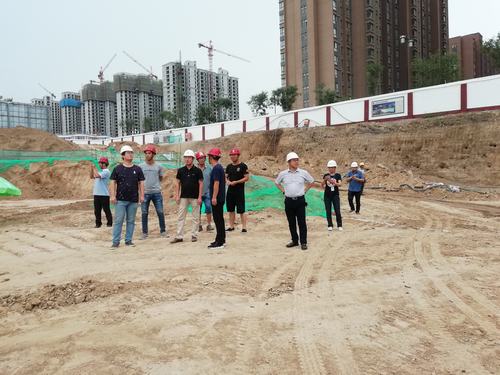 陜煤建設渭南分公司第五項目部禮悅閣項目3#、5#樓基坑驗槽順利通過