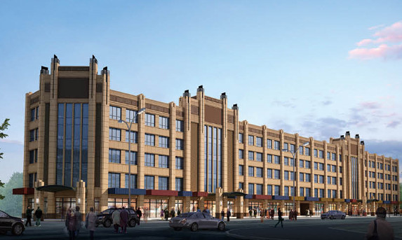 陜煤建設(shè)天工公司雅荷中央廣場(chǎng)1#、2#樓封頂