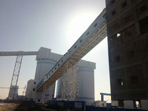 陜煤建設中煤公司：曹家灘礦業(yè)1#轉載點至末煤倉帶式輸送機棧橋全線貫通