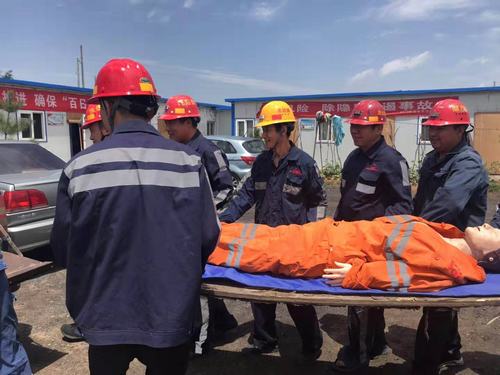 陜煤建設(shè)洗選煤運(yùn)營公司安裝第三項(xiàng)目部：生命誠可貴 演練防風(fēng)險(xiǎn)