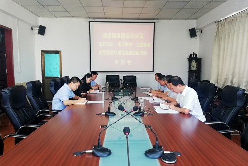 陜煤建設(shè)澄合分公司召開對(duì)照黨章黨規(guī)找差距暨調(diào)研檢視問題專題會(huì)