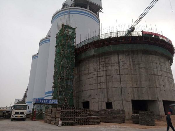 天工公司榆林曹家灘礦井原煤倉擴(kuò)建工程滑模施工正式啟動(dòng)