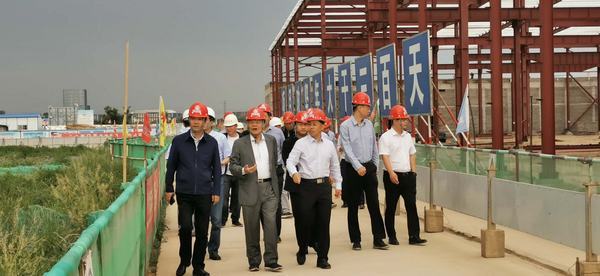 開沃新能源汽車集團(tuán)董事長黃宏生、渭南市副市長楊武民一行現(xiàn)場推進(jìn)渭南南京金龍項(xiàng)目建設(shè)