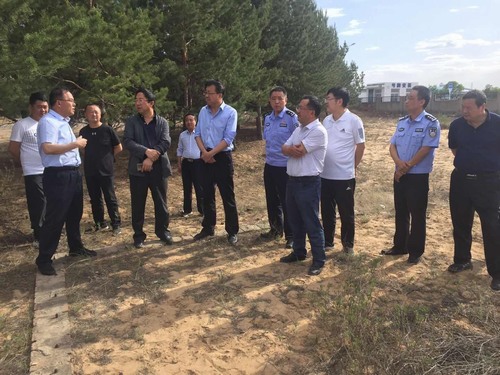 榆林市交通運(yùn)輸局局長安欣一行蒞臨路橋分公司靖神鐵路項(xiàng)目開展征遷調(diào)研工作