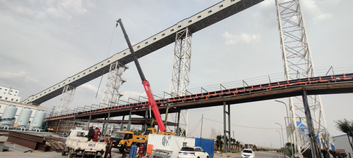 陜煤建設(shè)機電安裝公司完成曹家灘地面措施工程帶式輸送機安裝工程