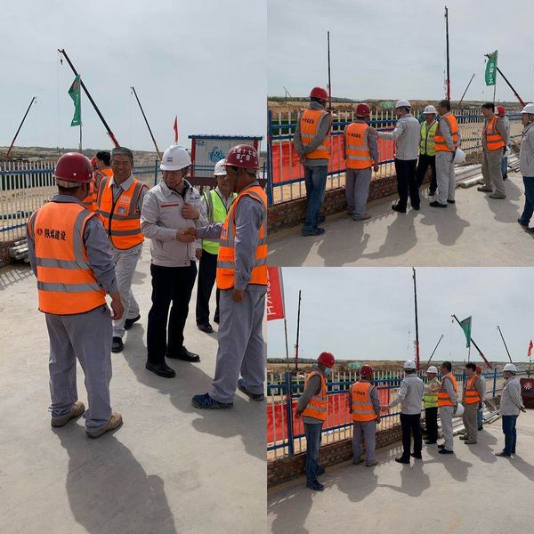 西北電力設(shè)計院有限公司董事長、黨委書記胡明深入陜煤建設(shè)天工公司施工現(xiàn)場慰問指導(dǎo)工作