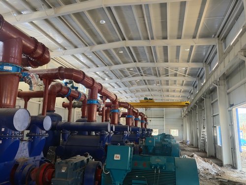 加速！陜煤建設(shè)路橋分公司大佛寺煤礦木盤(pán)川風(fēng)井瓦斯抽采泵站工程進(jìn)入沖刺階段