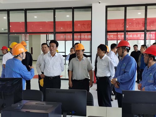 榆林市委書(shū)記戴征社，市委常委、常務(wù)副市長(zhǎng)李博一行蒞臨榆林市垃圾焚燒發(fā)電項(xiàng)目調(diào)研指導(dǎo)工作