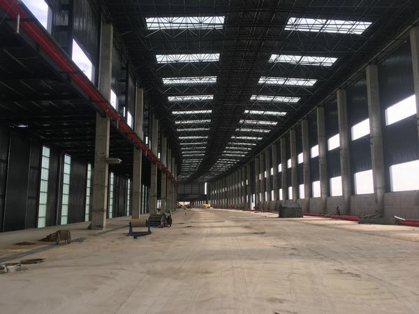 陜煤建設(shè)韓城分公司郭家灣集運(yùn)站儲(chǔ)煤棚工程1#、2#儲(chǔ)煤棚主體結(jié)構(gòu)工程順利完工