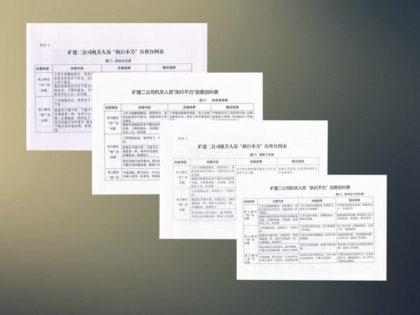 陜煤建設(shè)礦建二公司機(jī)關(guān)作風(fēng)整治如火如荼