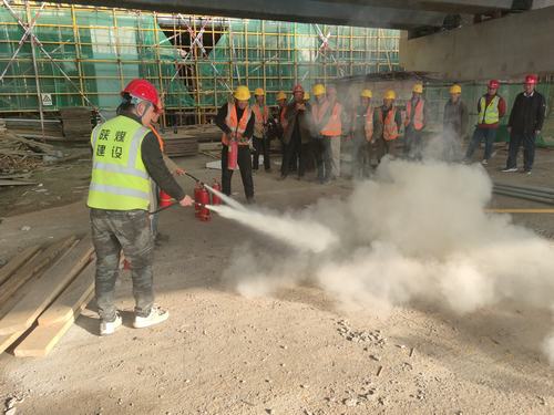 咸陽分公司第六項目部積極開展消防演練活動