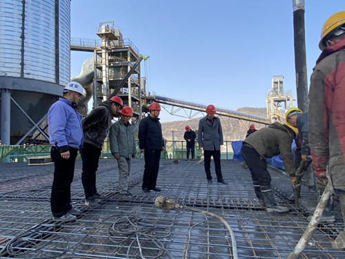 陜煤建設(shè)機(jī)電安裝公司完成球磨機(jī)房及電氣室主體澆筑工程