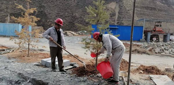 陜煤建設天工公司安裝三部開展“綠色施工、美化家園”義務植樹活動