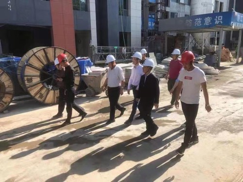 陜煤集團(tuán)副總工程師廖文訪深入藍(lán)山水岸項目檢查指導(dǎo)工作