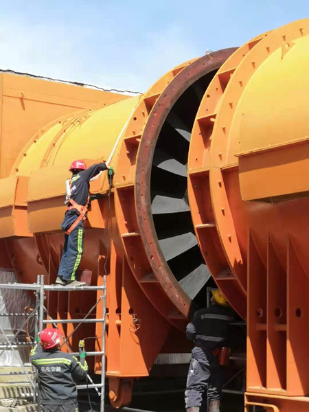 陜煤建設(shè)機電安裝公司順利更換紅柳林礦2#風(fēng)井1#主通風(fēng)機電機工程