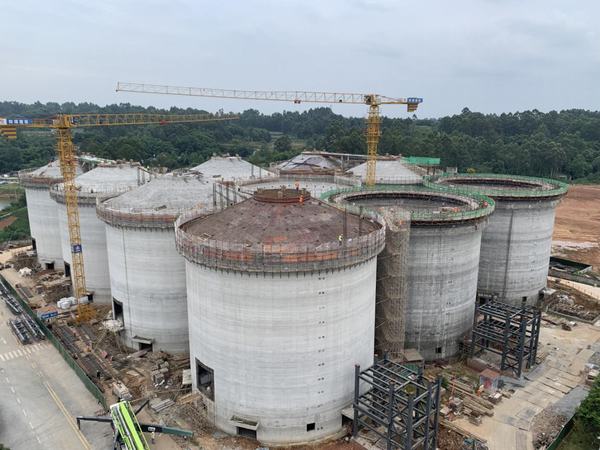 陜煤建設(shè)銅煤公司四川中儲(chǔ)糧項(xiàng)目淺圓倉倉體滑模順利實(shí)施完成