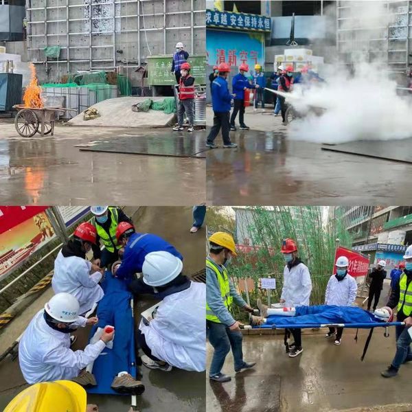 陜煤建設(shè)天工公司土建十五部消防安全常抓不懈 防火演練警鐘長(zhǎng)鳴