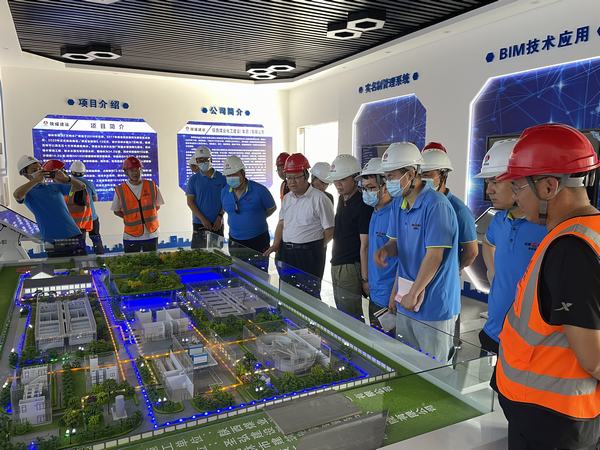 路橋分公司綏德項目部到榆林市西沙7萬噸水廠項目觀摩交流