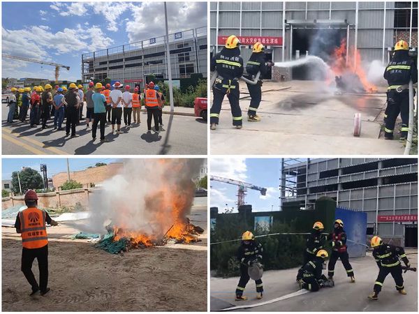 陜煤建設(shè)天工公司土建十一部通過消防應(yīng)急演練，握緊消防安全戒尺