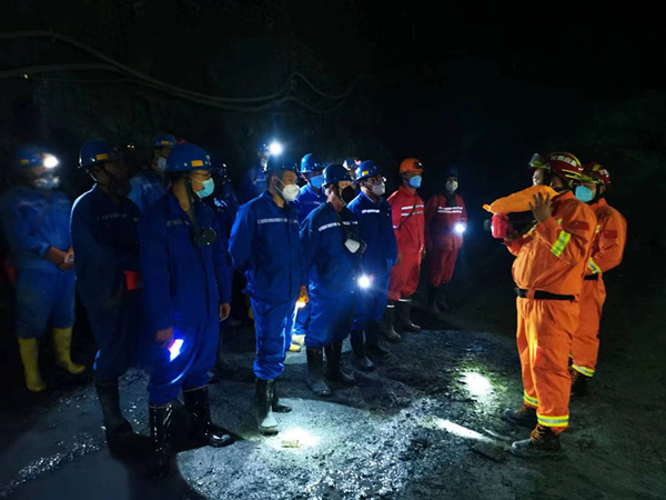 陜煤建設礦建三公司：頂板事故應急演練“動真格”！