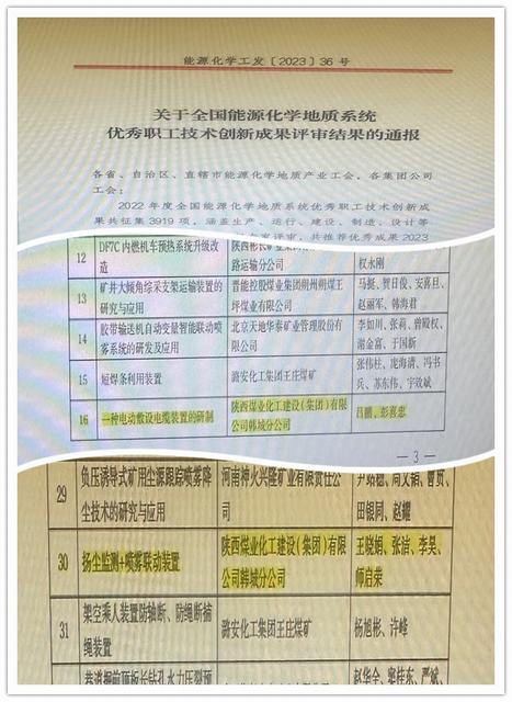 陜煤建設(shè)韓城分公司：2項(xiàng)！再獲國家級(jí)榮譽(yù)