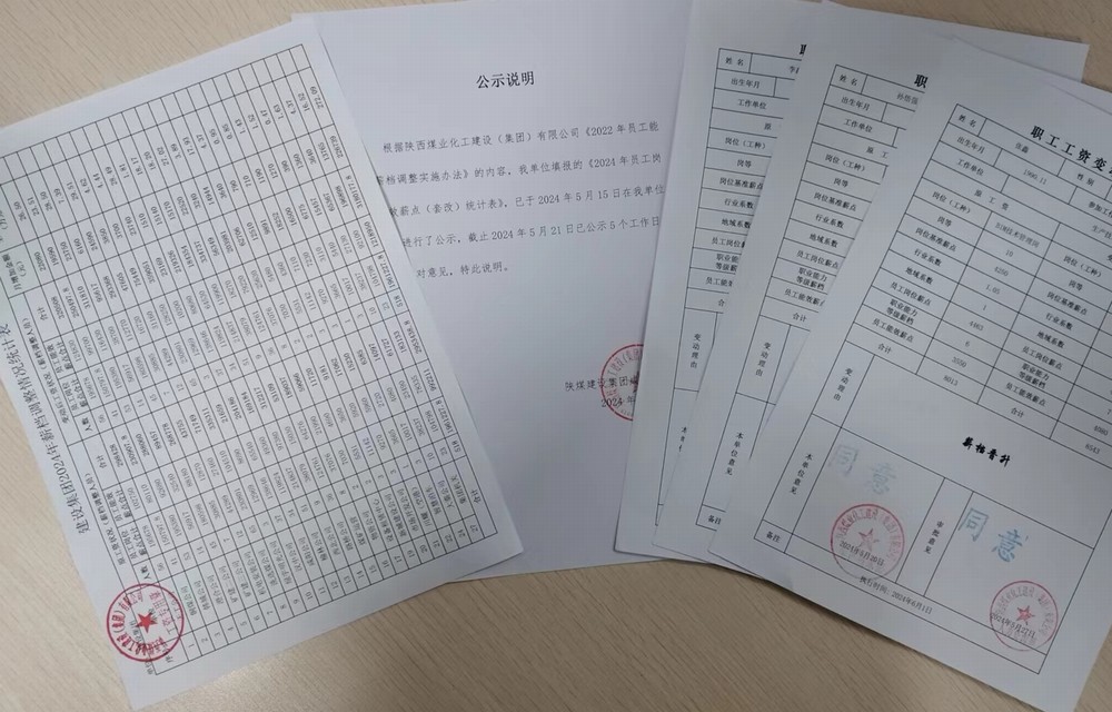 陜煤建設人力資源部：薪檔調整構筑發(fā)展新篇章