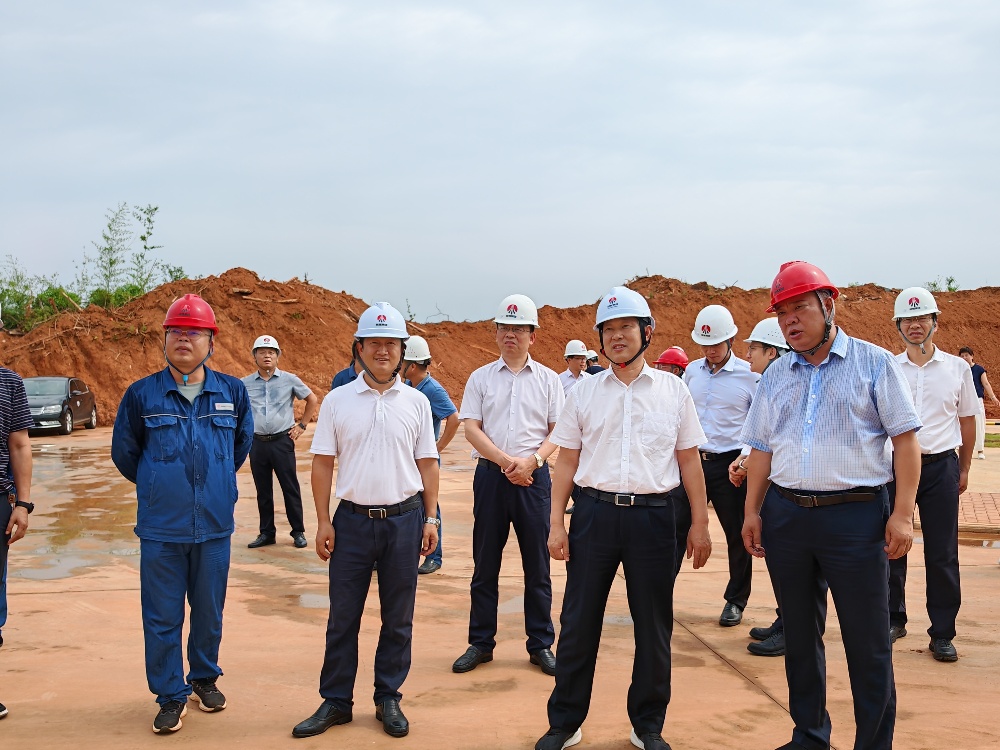 岳陽市委副書記、市長李摯一行深入天工公司項目一線檢查指導(dǎo)